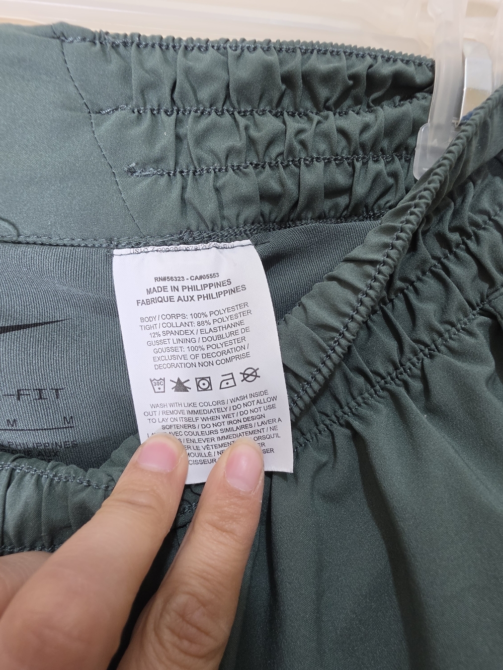 Nike Dri-FIT Athletic Shorts Womens Medium Green Running Lined - Picture 7 of 10